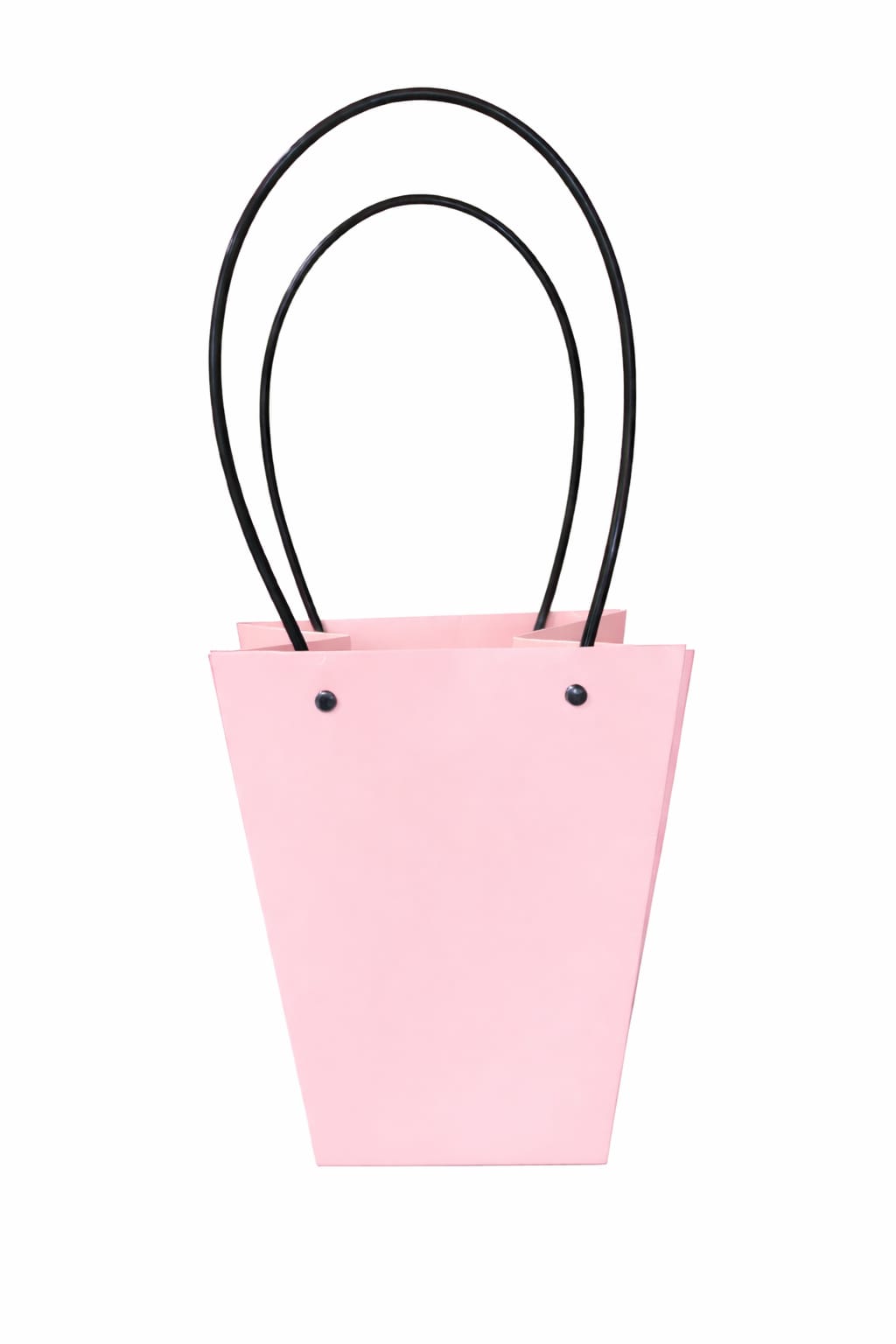 Cartera Trapecio Rosada con asas