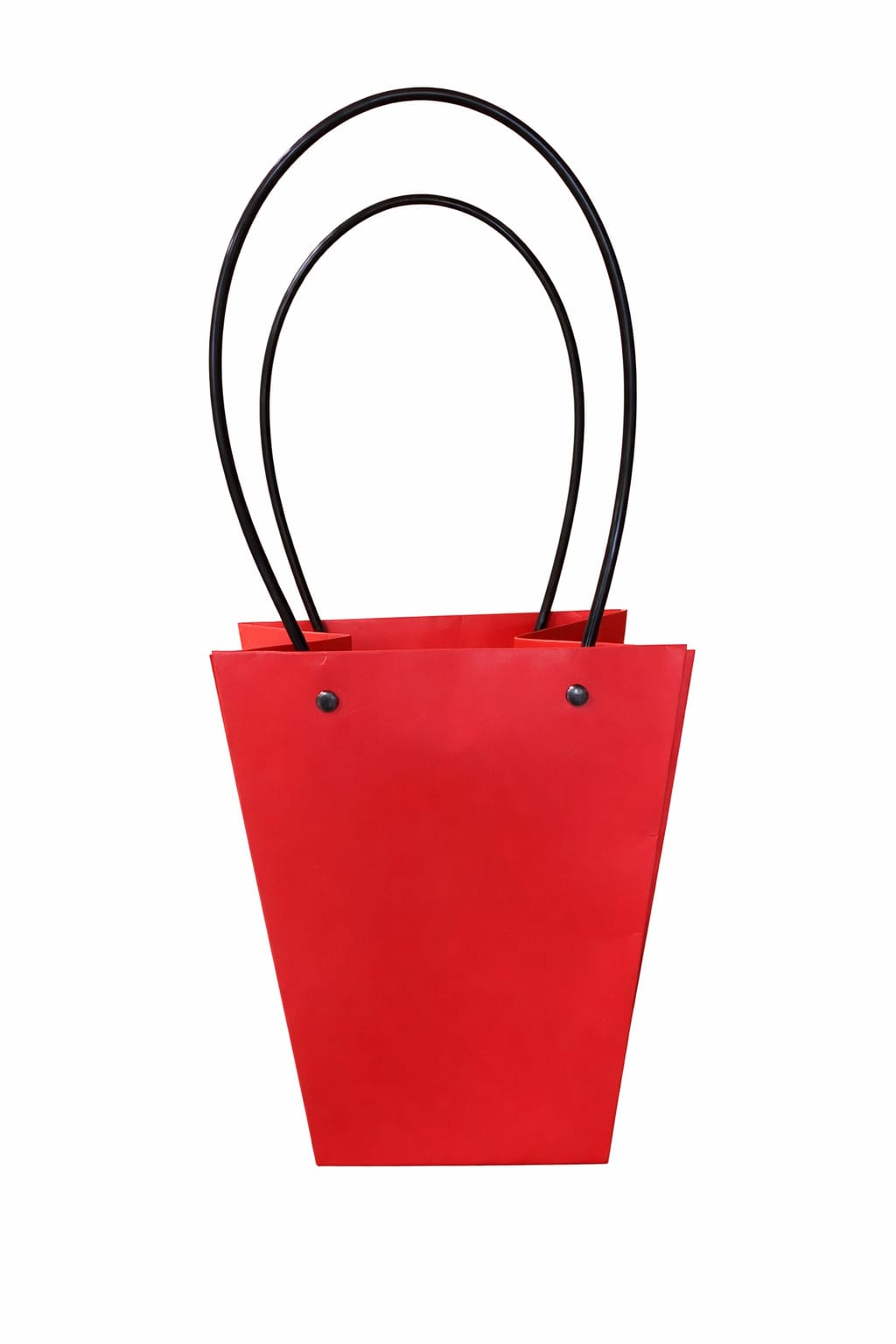 Cartera Trapecio Roja con asas